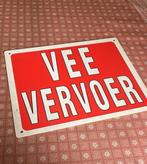 Tekstbord VEEVERVOER, Ophalen of Verzenden, Zo goed als nieuw