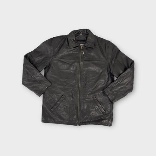 Pitt heren jas maat M (100% leer), Kleding | Heren, Jassen | Winter, Gedragen, Maat 48/50 (M), Zwart, Ophalen of Verzenden