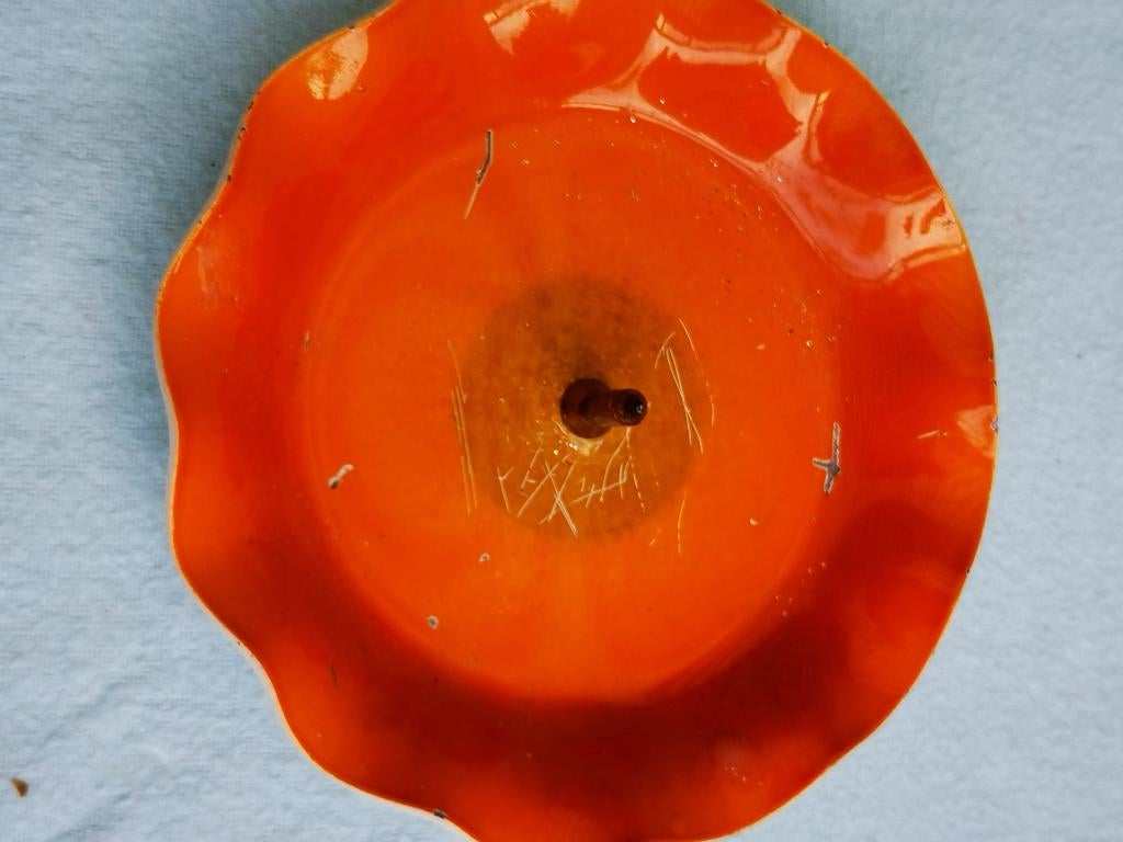 Vintage Kandelaar W Germany Emaille koper design space age, Ophalen of Verzenden, Huis en Inrichting