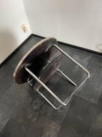 Vintage Gispen Salontafel Jaren 50 - Ø50cm, Minder dan 55 cm, Gebruikt, Metaal of Aluminium, Rond