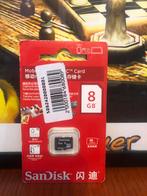 8GB micro SD kaartje SanDisk, SD, Fotocamera, Zo goed als nieuw, Verzenden