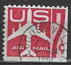 USA 1958/1960 - Yvert 51 PA RO - Getekend vliegtuig (ST), Postzegels en Munten, Postzegels | Amerika, Ophalen, Noord-Amerika, Gestempeld