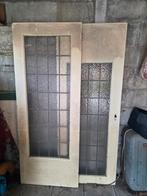 2x glas en lood deuren, Ophalen, Gebruikt, Minder dan 80 cm, Binnendeur