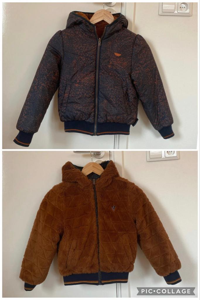 NoNo reversible winterjas maat 122/128, Kinderen en Baby's, Kinderkleding | Maat 122, Zo goed als nieuw, Meisje, Jas, Ophalen of Verzenden