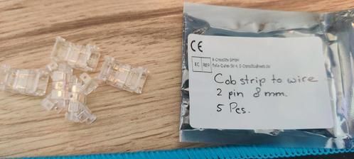 COB Strip naar Draad Connector - 8mm - 5 stuks, Doe-het-zelf en Verbouw, Elektra en Kabels, Nieuw, Overige typen, Ophalen