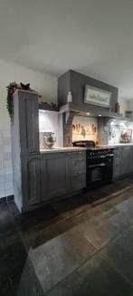 grijze eiken keuken, degelijke kwaliteit, Huis en Inrichting, Keuken | Complete keukens, Ophalen, Gebruikt, U-keuken, Composiet