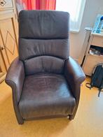 Lederen fauteuil,  sta op stoel electrisch, Gebruikt, Leer, Ophalen of Verzenden, 75 tot 100 cm