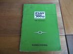 Instructieboek Fiat 500 D, Fiat 500 Giardiniera 1962 mooi, Ophalen of Verzenden