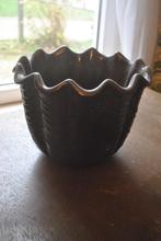 Bloempot, vintage, bruin, Munchen Caesar Collection, 25 tot 40 cm, Gebruikt, Rond, Ophalen of Verzenden