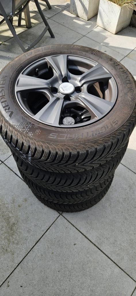 Velgen 15 inch Renault Clio + winterbanden, Auto-onderdelen, Banden en Velgen, Banden en Velgen, Winterbanden, 15 inch, 195 mm
