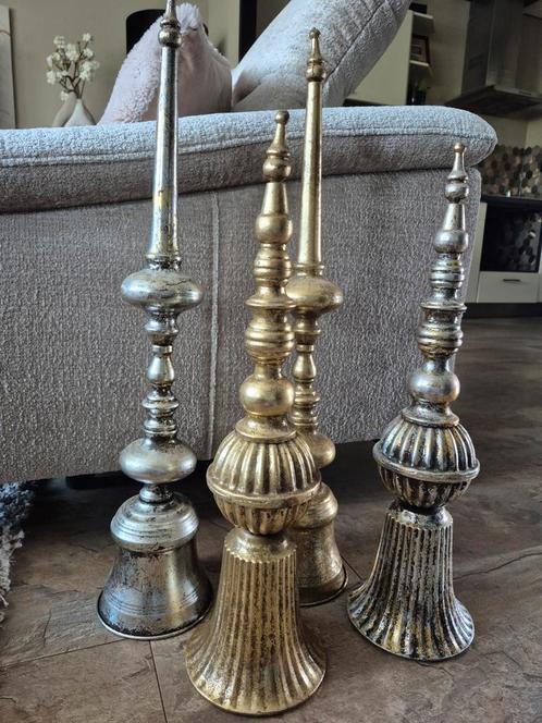 2 x luxe woondecoratie goud/zilver, Huis en Inrichting, Woonaccessoires | Overige, Zo goed als nieuw, Ophalen of Verzenden