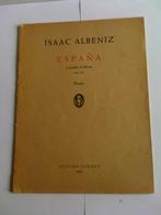 bladmuziek piano solo Albeniz - Espana.  opus 165, Overige soorten, Overige genres, Piano, Gebruikt