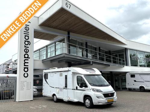 Pilote Essentiel P 700 ENKELE BEDDEN XXL GARAGE EURO6, Caravans en Kamperen, Campers, Bedrijf, tot en met 4, Half-integraal, Pilote