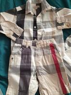 Burberry setje blouse met broekje kortebroek 86, Kinderen en Baby's, Babykleding | Maat 86, Burberry, Ophalen of Verzenden, Jongetje