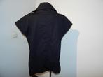 Elsewhere blouse top opstaande kraag met rits mt L, Kleding | Dames, Verzenden, Elsewhere, Zwart, Maat 42/44 (L)