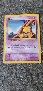Abra Pokémon Kaart - Base Set 43/102 NL Wotc Heavy Played, Ophalen of Verzenden, Gebruikt, Losse kaart