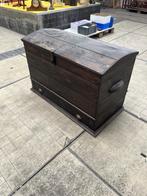 Oude houten hutkoffer, Antiek en Kunst, Curiosa en Brocante, Ophalen