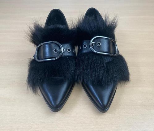 Zinda leer zwarte instappers loafers mt 38 nieuwstaat, Kleding | Dames, Schoenen, Zo goed als nieuw, Instappers, Zwart, Ophalen of Verzenden