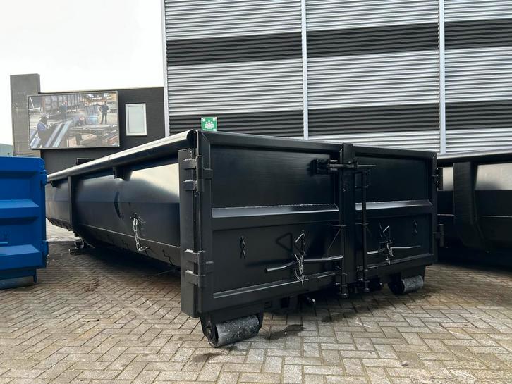 Spantloze 15m3 container - Haakarm - RAL 9005, Zakelijke goederen, Machines en Bouw | Keten en Containers, Ophalen