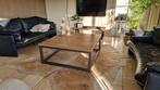 Salontafel met 2,5cm  eikenhouten blad, Huis en Inrichting, Tafels | Salontafels, Ophalen, 50 tot 100 cm, Zo goed als nieuw, Minder dan 50 cm
