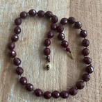 Antieke granaten collier met gouden sluiting 50 cm., Sieraden, Tassen en Uiterlijk, Antieke sieraden, Ophalen of Verzenden, Goud