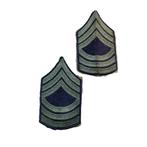 WWII US Master Sergeant Rank Stripes, Verzamelen, Militaria | Tweede Wereldoorlog, Ophalen of Verzenden, Amerika, Embleem of Badge
