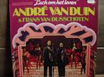 Andre van Duin & Frans van Dusschoten "Lach Om Het Leven" LP, Ophalen of Verzenden, Gebruikt, 12 inch, Levenslied of Smartlap
