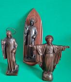 3 Antieke Jezus Beelden Brons/Legering, Ophalen of Verzenden