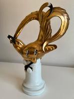 Vintage Porselein Gouden Paradijsvogel Volkstedt Rudolstadt, Antiek en Kunst, Antiek | Porselein, Ophalen of Verzenden