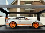 1:18 Porsche 911 997 GT3 RS zilver 2007 Autoart 77993, Hobby en Vrije tijd, Modelauto's | 1:18, Auto, Autoart, Ophalen of Verzenden