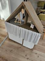 Poppenhuis steigerhout, Ophalen, Ledikant