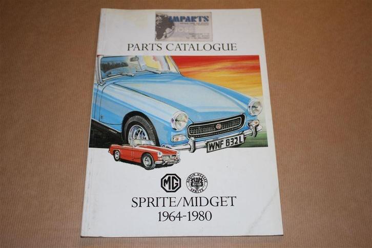 Parts Catalogue - MG Sprite / Midget 1964-1980 !!, Auto diversen, Handleidingen en Instructieboekjes, Ophalen of Verzenden