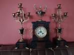 driedelig Napoleon III schouwgarnituur (klokkenset), Antiek en Kunst, Ophalen