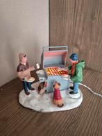 Lemax bbq verlicht vlammend kerstdorp kersthuisjes, Diversen, Kerst, Ophalen of Verzenden, Zo goed als nieuw