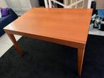 Notenhouten eettafel (met uitschuifbaar blad), Huis en Inrichting, Tafels | Eettafels, Ophalen, Gebruikt, 50 tot 100 cm, 150 tot 200 cm