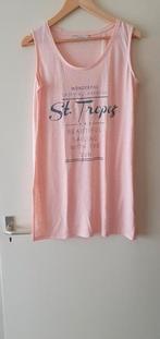 M&S MODE ZALMKLEURIG STRANDJURKJE MET TEKST MAAT L, Kleding | Dames, Zwart, Maat 42/44 (L), Nieuw, Ophalen of Verzenden
