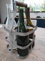 Oud flessenrek incl. flessen, Antiek en Kunst, Ophalen of Verzenden