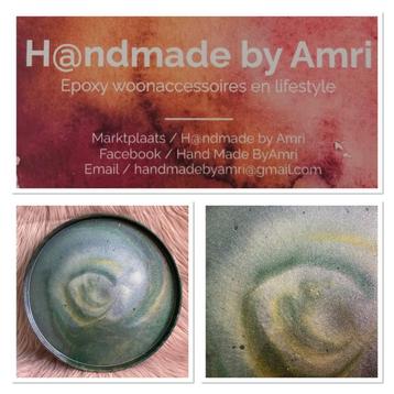 H@ndmade by Amri | Rond dienblad van epoxy | 32 cm beschikbaar voor biedingen