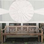 Diepe stationsbank voor zacht prijsje RB55 lounge bank teak, Ophalen of Verzenden