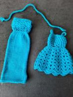 Barbie kleding gebreid 2 jurkjes, Verzamelen, Ophalen of Verzenden, Gebruikt, Kleertjes