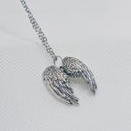 Engel ketting - stainless steel & zilveren vleugels, Sieraden, Tassen en Uiterlijk, Kettingen, Ophalen of Verzenden, Zo goed als nieuw