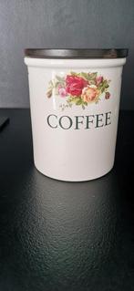 Te koop originele royal albert koffie bus.
Met houten deksel, Ophalen, Zo goed als nieuw