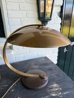 Mid-Century Hillebrand Tafellamp Art Deco/Bauhaus, Ophalen of Verzenden, Gebruikt, Metaal