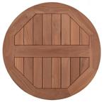 Terrastafel teakhout gietijzer rond 50 cm, Info@edvonline.nl, Nieuw, Ophalen of Verzenden, Inductorstraat 9b Veenendaal