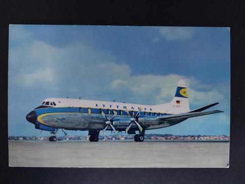 Ansichtkaart van een Lufthansa Viscount 814 (LU15), Verzamelen, Luchtvaart en Vliegtuigspotten, Gebruikt, Kaart, Foto of Prent