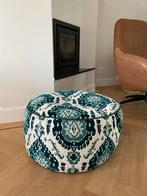 Sissy Boy Homeland Poef  - Groen/Wit, Ophalen, Rond, Minder dan 50 cm, Zo goed als nieuw