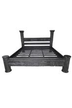 2 persoonsbed, Zwart, Ophalen of Verzenden, Hout, Nieuw