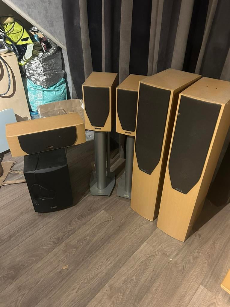 Mission speaker set, Audio, Tv en Foto, Luidsprekers, Ophalen, Niet werkend, Front, Rear of Stereo speakers, Overige merken