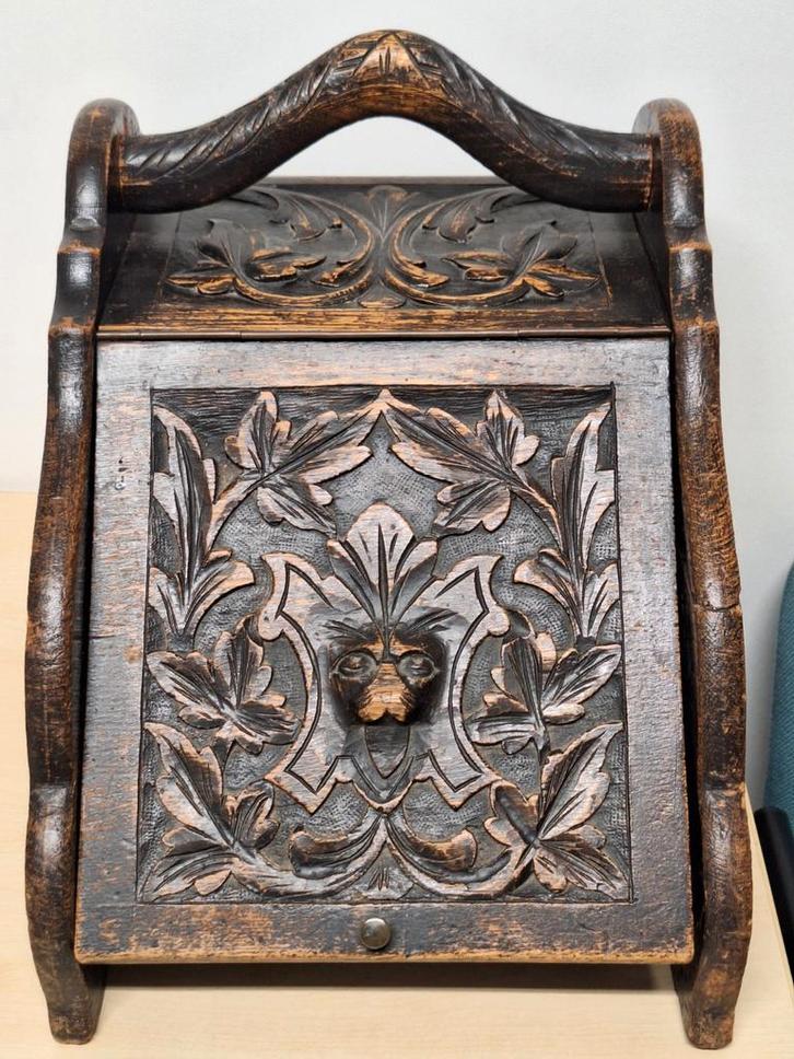 Antieke Houten Kolenkit zonder schep, Antiek en Kunst, Antiek | Overige Antiek, Ophalen of Verzenden