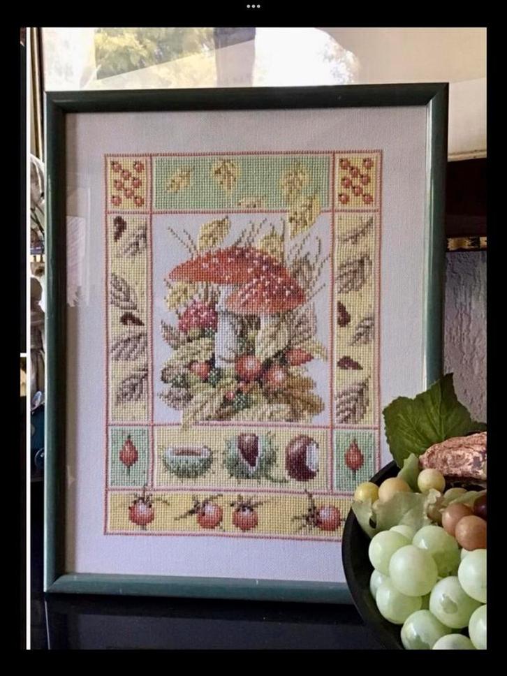 🌿 Lijst, Marjolein Bastin,”GEBORDUURD HERFST TAFEREEL”🌿, Antiek en Kunst, Antiek | Woonaccessoires, Verzenden